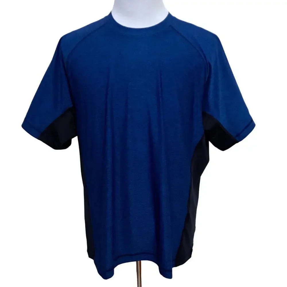 Lands' End NWT Mixed Media Swim Tee Men Various